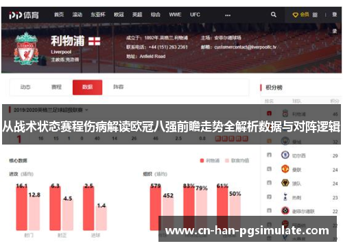 从战术状态赛程伤病解读欧冠八强前瞻走势全解析数据与对阵逻辑