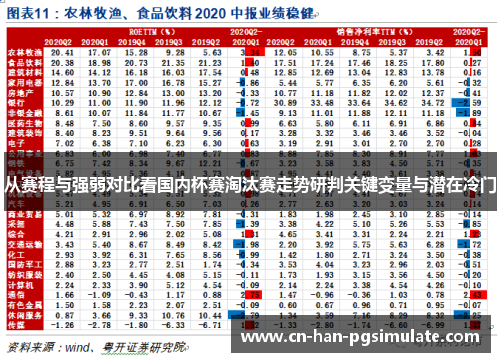 从赛程与强弱对比看国内杯赛淘汰赛走势研判关键变量与潜在冷门 从赛程与强弱对比看国内杯赛淘汰赛走势研判关键变量与潜在冷门